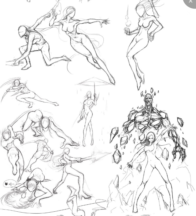 最最最全人物姿势原画插画cg素材包新鲜出炉啦